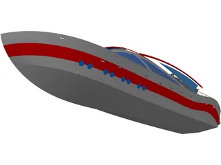 Super Yacht 34M 3D Model preview
