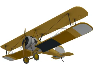 Biplane 3D Model preview
