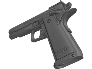 OPS-M.R.P Cal.45 Pistol 3D Model preview