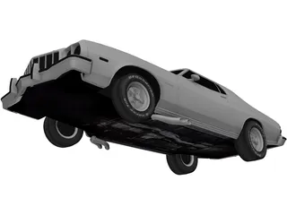 Ford Gran Torino (1973) 3D Model preview