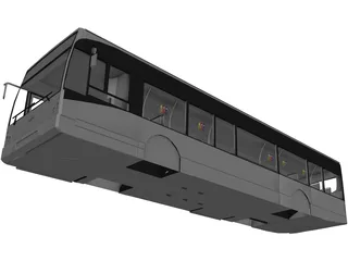 Van Hool A300 Bus Body 3D Model preview