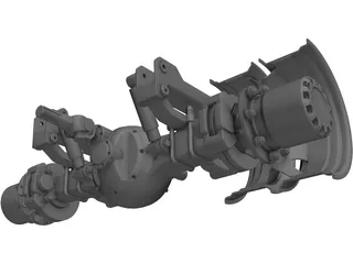 Truck Axle 3D Model preview