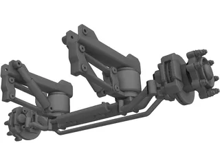Suspension Front Truck 3D Model preview