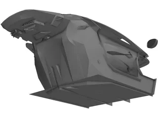 Aston Martin One-77 Interior 3D Model preview
