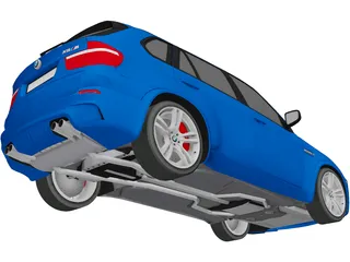 BMW X5M 3D Model preview