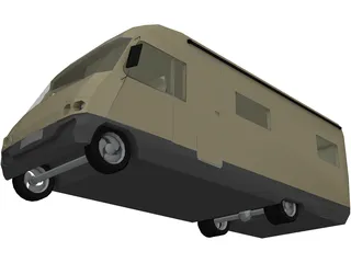 Hymer Camper 3D Model preview