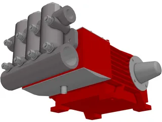 High Pressure Pump 3D Model preview