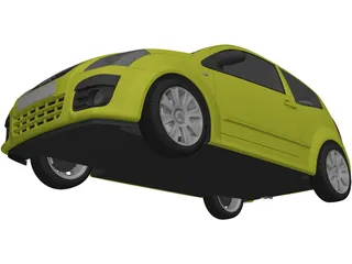 Citroen C2 3D Model preview