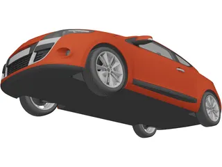 Renault Megane Coupe 3D Model preview