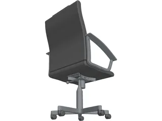 Leather Office Chair 3D Model preview