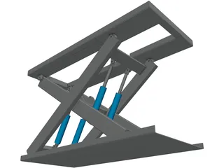 Scissor Lift 3D Model preview