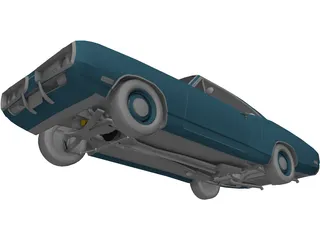 Dodge Coronet Super Bee (1970) 3D Model preview