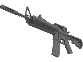 M4A2 Colt 3D Model preview