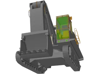 Excavator 3D Model preview