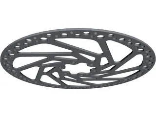 Brake Disc Hope 180mm MTB 3D Model preview