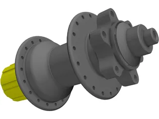 Brake Hub Hope MTB 3D Model preview