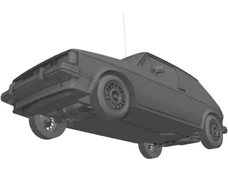 Volkswagen Rabbit Mk1 3D Model preview