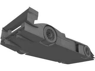 Audi R8 LeMans 3D Model preview