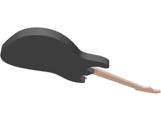 Fender Stratocaster Guitar 3D Model preview