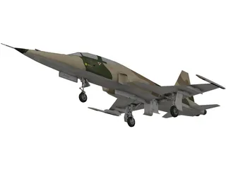 Northrop F-5E Tiger II 3D Model preview