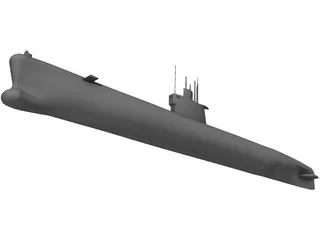 Romeo Submarine 3D Model preview