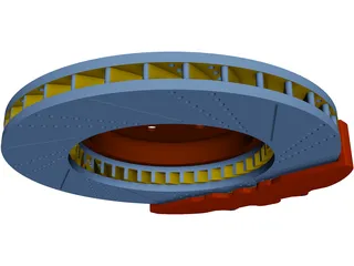Brembo Brake 3D Model preview