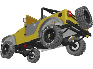 Jeep Wrangler 3D Model preview