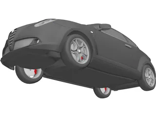 Alfa Romeo Mito 3D Model preview