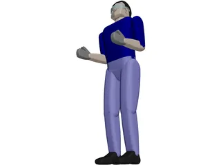 Worker Remy Man 3D Model preview