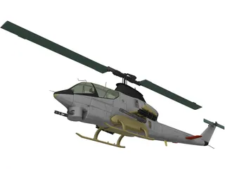 AN-12 Helicopter 3D Model preview