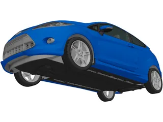 Ford Fiesta Zetec S (2009) 3D Model preview