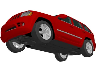 Jeep Grand Cherokee SRT8 (2009) 3D Model preview