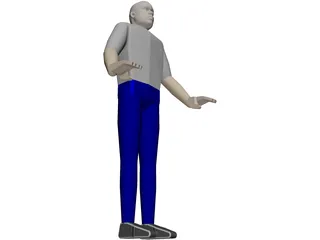 Worker 3D Model preview