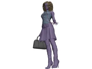 Woman Sara 3D Model preview