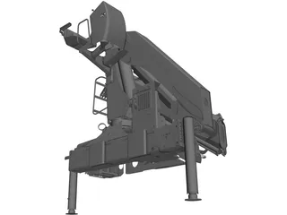 Palfinger PK23500A Crane 3D Model preview