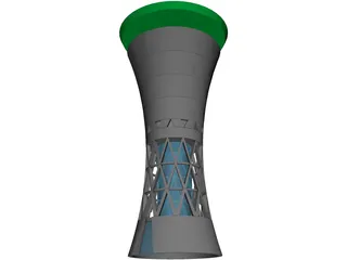 Water Tower Moglingen 3D Model preview
