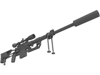 CheyTac M-200 Intervention 3D Model preview