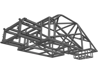 Spaceframe Chassis 3D Model preview