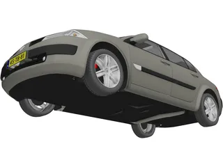 Renault Megane II Sedan 3D Model preview