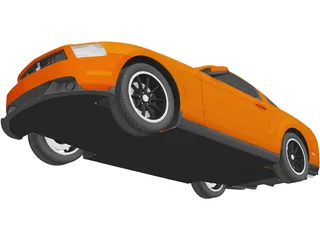 Ford Mustang BOSS (2012) 3D Model preview