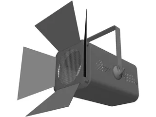 Fresnel 500 Light 3D Model preview