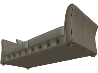 Sofa Small 3D Model preview