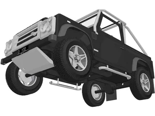 Land Rover Defender SVX 3D Model preview