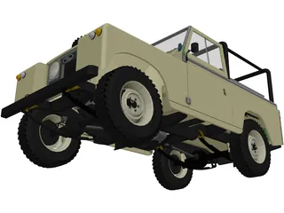 Land Rover Series IIa 88 3D Model preview