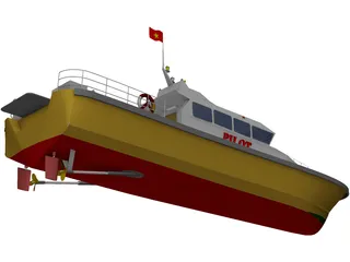 Pilot Ship 3D Model preview