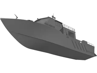 Fire Rescue Crew Boat 3D Model preview