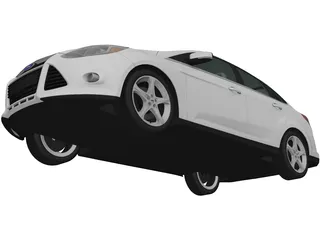 Ford Focus Sedan (2011) 3D Model preview