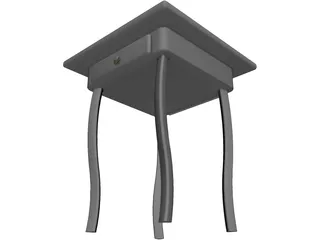 Chess Desk 3D Model preview