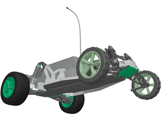 Losi RC Car 3D Model preview