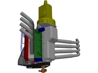 Dragster Engine 3D Model preview